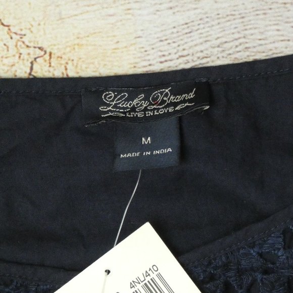 LUCKY BRAND Blue Halter top Dress Size Medium - Picture 4 of 10